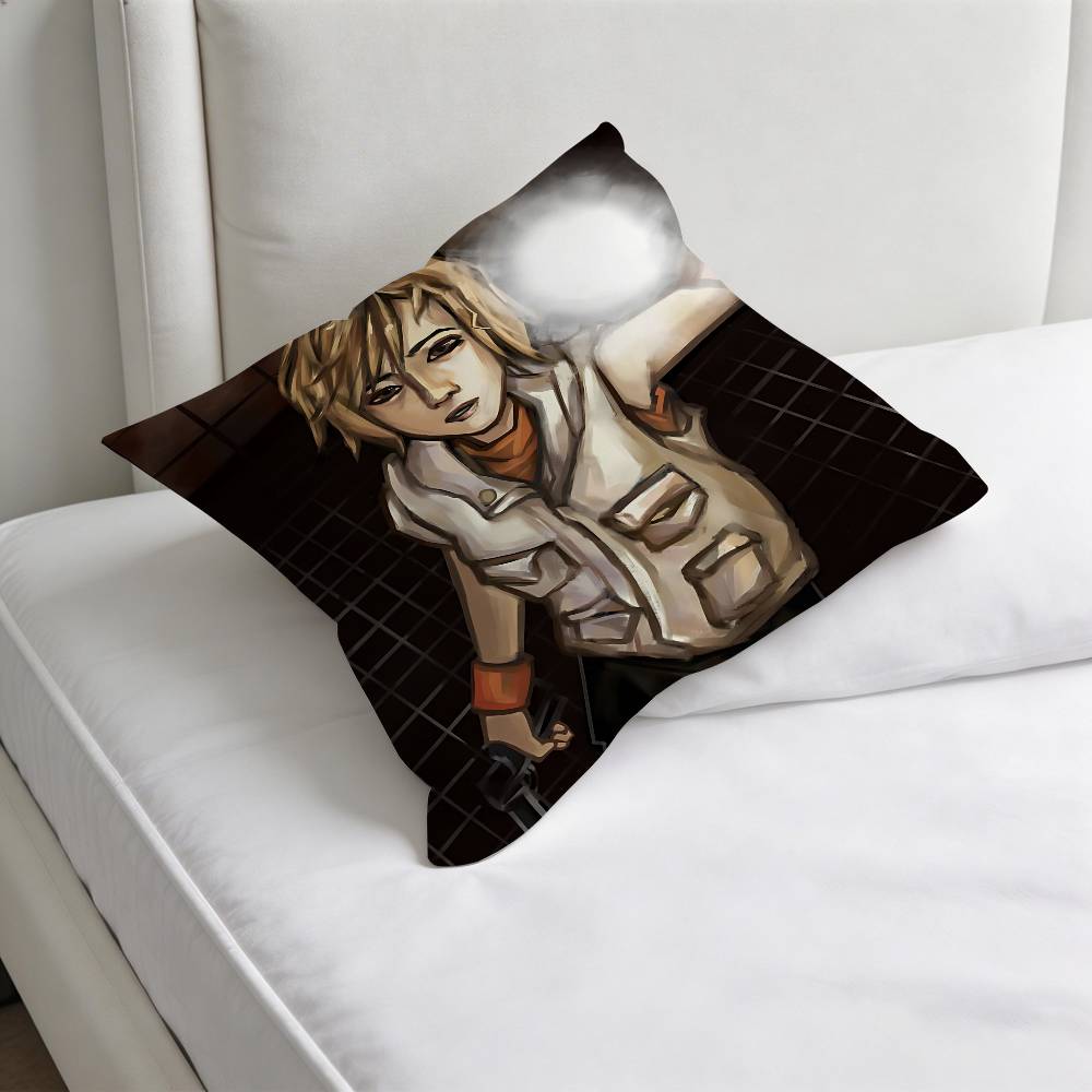 SSilent Hill HHeather Mason Square Pillow Case Soft Decorative Throw Pillow Cover for Home Sofa Bed