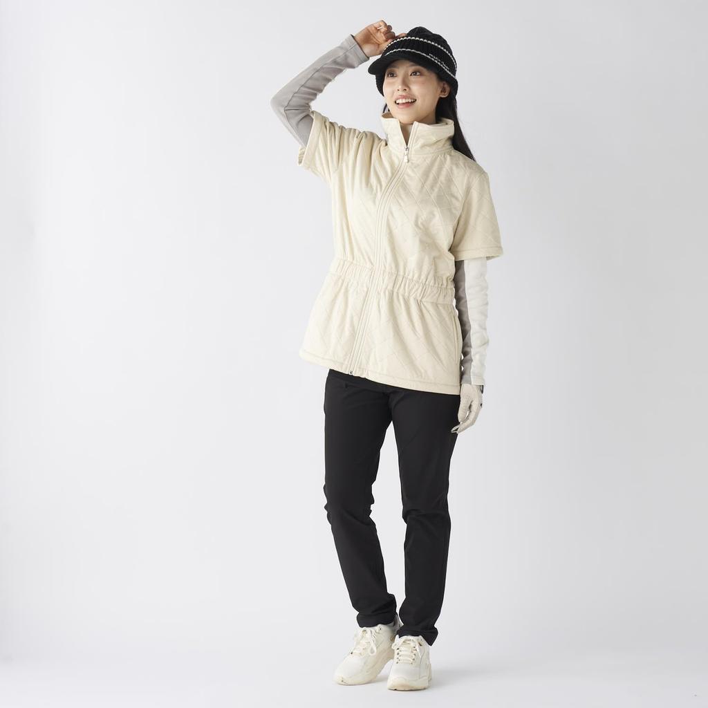 Marie Claire Women's Short Sleeve Quilted Blouson 735454 OWTL