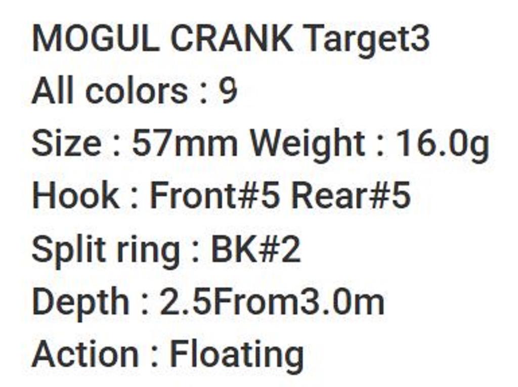 Bassday Mogul Crank Target 3 57 mm Schwimmender Köder 16 Gramm P-51 (6049)