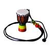1116 Retro Rope Necklace Handmade Musical Instrument Pendent Classic Ornament Art Craft Mini African Drum Pendant Necklace