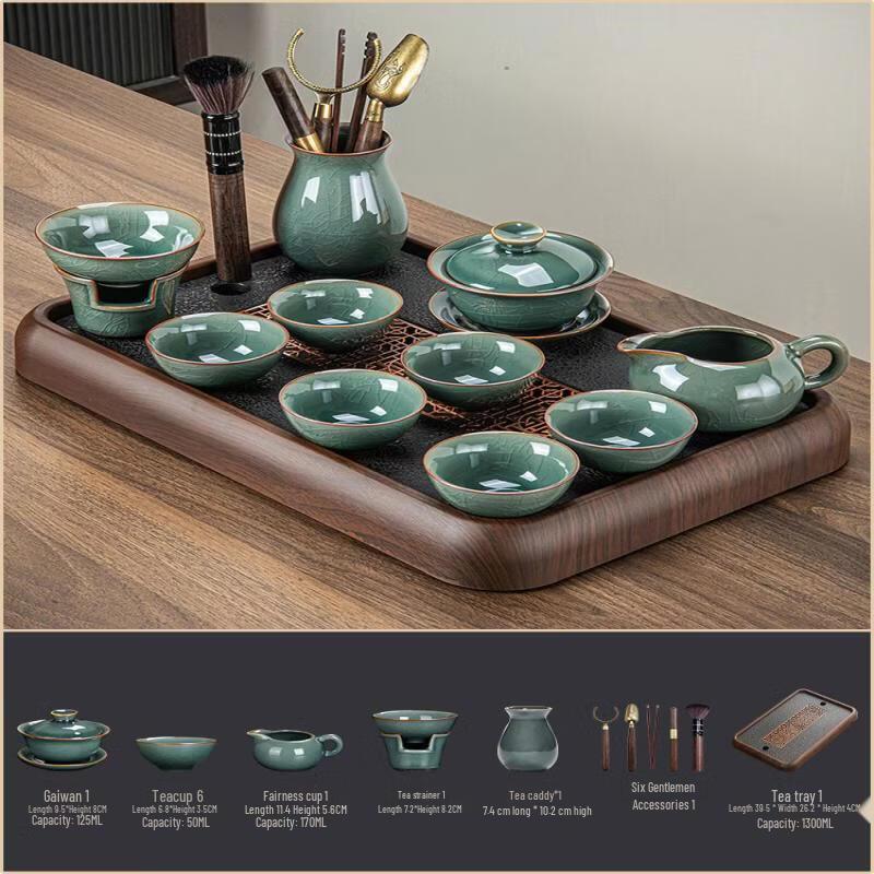 

Chinese Ge Kiln Ceramic Kung Fu Tea Set