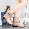 Slip On Waterproof Rubber Rain Boots for Women Comfort Non Slip Garden Outdoor Walking Water Shoes Galoshes for Ladies