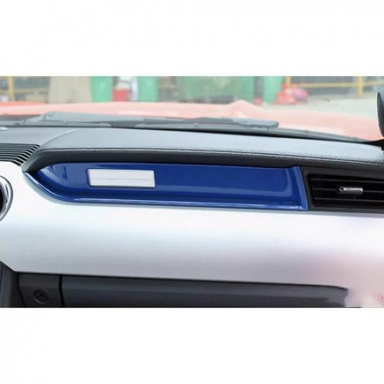 Central Console Co-Pilot Dashboard Strip For Ford Mustang 2015- Bright Blue