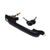 Volkswagen Golf Front Door Handle, Black with Key 1H0837207