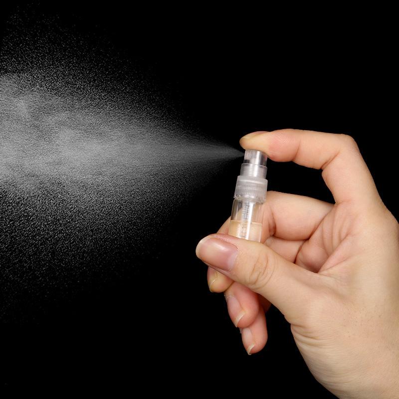 10/50 STÜCK 2ML Schwarz Klar Reise Nachfüllbare Flasche Glas Parfümflasche Sprühflasche Sprühpumpe Flasche Reagenzglas