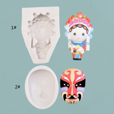 3D Silicone Mold Clay Mold Non-stick Easy To De-mold Resin Casting Mold for DIY Candle Plaster Clay Art Crafts Ornaments