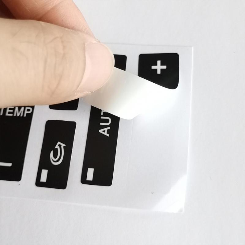 PVC Air Conditioning Switches Decals Easy Install & Scratches Resistant Climate Control Stickers for German Car