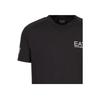 Emporio Armani EA7 SS23 Letter Logo Printed Mesh Short Sleeve T-Shirt Men tops Black 8NPT22-PJEMZ-1200