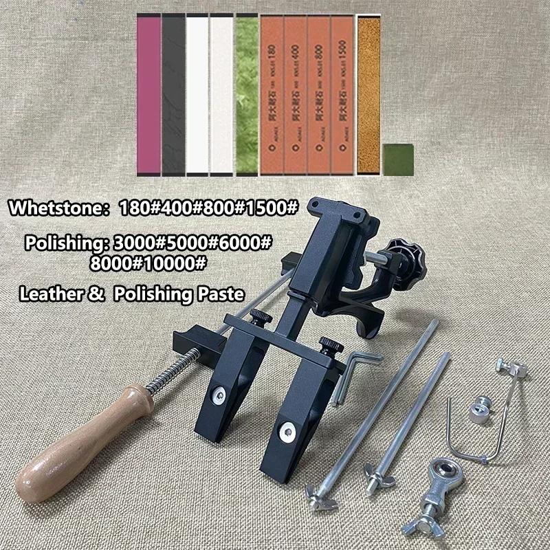 Ostrzałka do noży o stałym kącie obrotu 360 stopni Profesjonalna ostrzałka do noży kuchennych Ostrzenie diamentowe Szlifowanie kamieniem ostrzącym