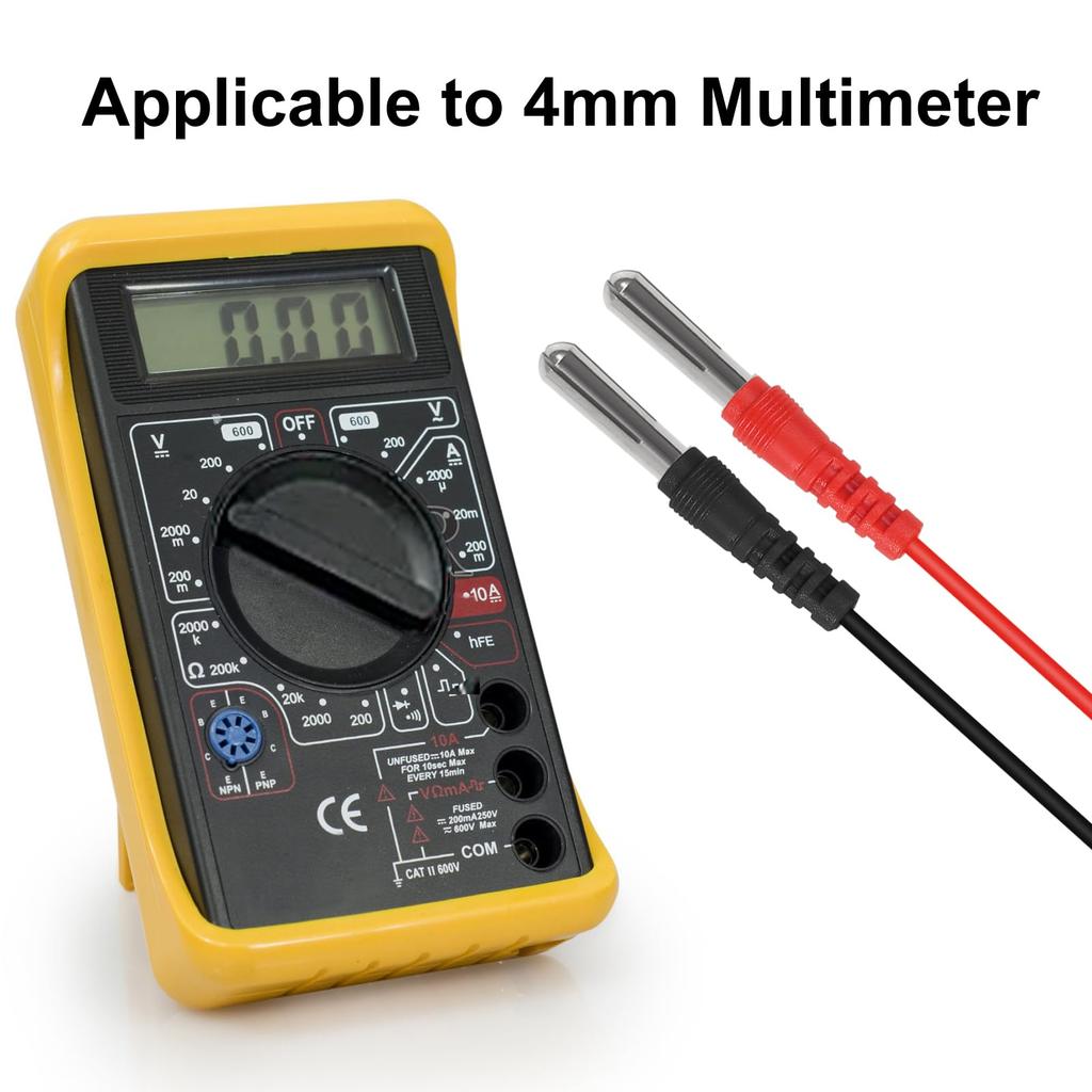 DIANN 16 In 1 Multimeter Test Leads Kit Digital Probes Leads Set with Replaceable Testing Pen Test Hook Alligator Clips Banana Plug Measurement Tools