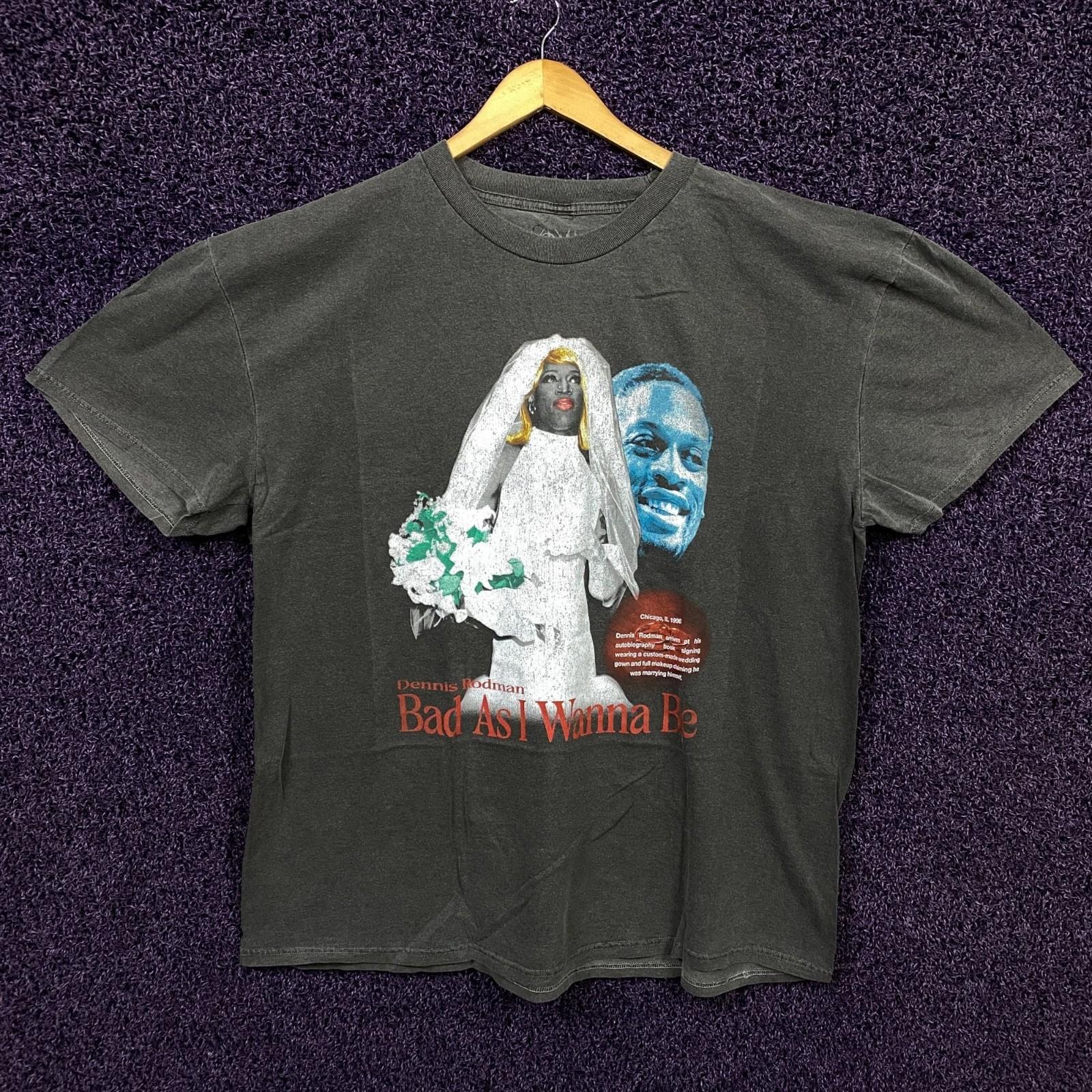 Dennis Rodman Bad As I Wannabe Wedding Dress Pic T-Shirt 2XL XXL
