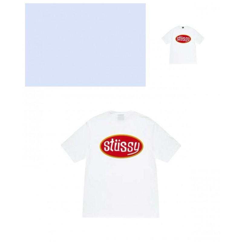 Mens Loose Fit Cotton Blend Short Sleeve T-Shirt With Cartoon Print Breathable Casual Tee Teens Adults