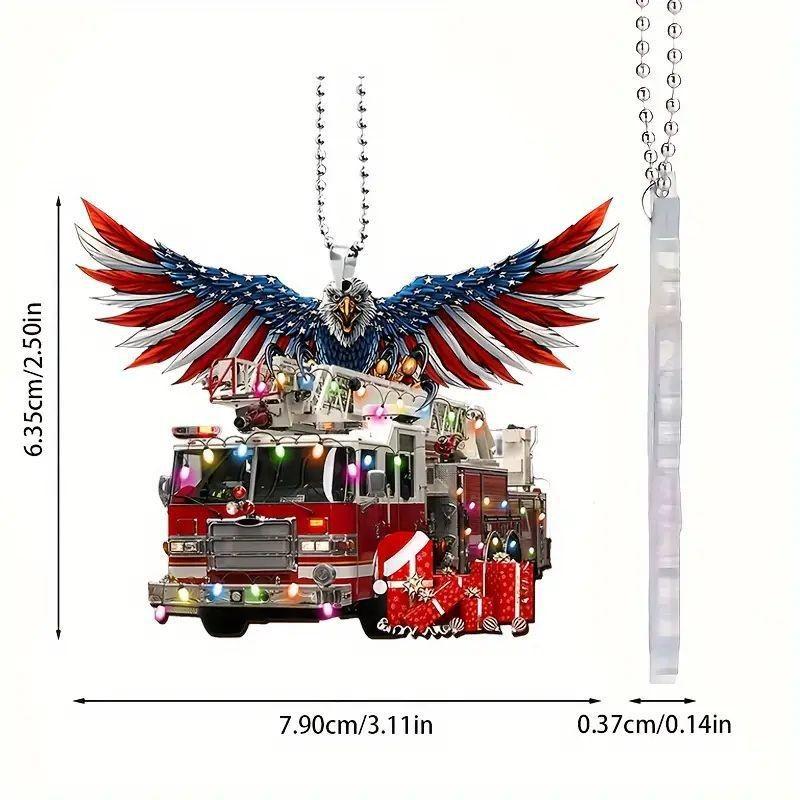 

Independence Acrylic Unique Day Eagle Car Ornament For Charming Vehicle Style Interior