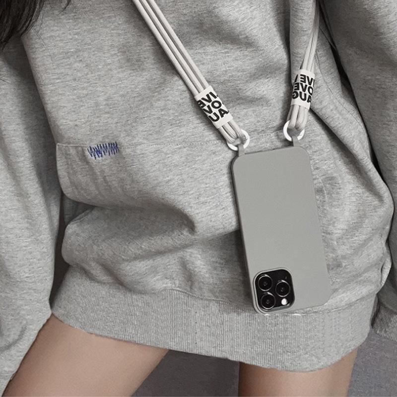Tpu Crossbody Strap Phone Case For Iphone 15 16 17 Pro Max
