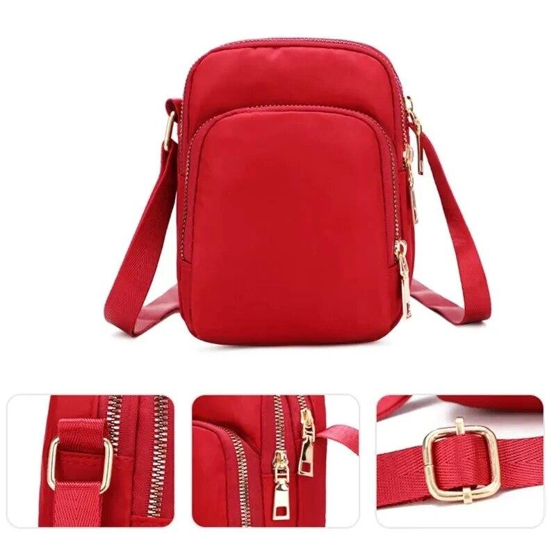 Multi Layer Mobile Phe Bag Mini Nyl Crossbody Bag Lightweight Armband Bag For Outdoor Sport Running