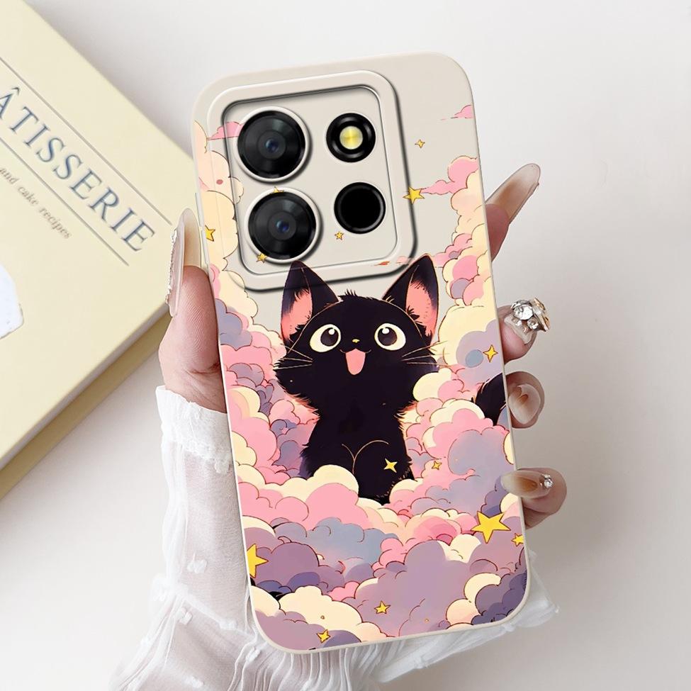 For ITEL A60s A662LM Case For ITEL A60 Cover Silicone Luxury Fashion Flowers Kawaii Girl Cute Shockproof Phone Case Bumper