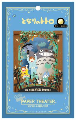 Ensky My Neighbor Totoro Dondoko Odori H100 X W80 X D42mm Paper PT-132 Approx.
