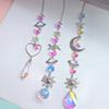 Silver Iridescent Crystal Suncatcher Wedding Decor Home Wedding Party Decoration Ornament Creative Gift
