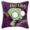 Invader Zim Cartoon Pillow Covers Cartoon Sofa Decorative Home Double-Sided Printing Short Plush Cute Cushion Cover