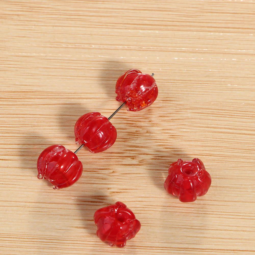 Für DIY Armband Bastelset Glockenorchidee Liuli Perlen Antiker Stil Blütenknospenperlen Lampwork Perlen