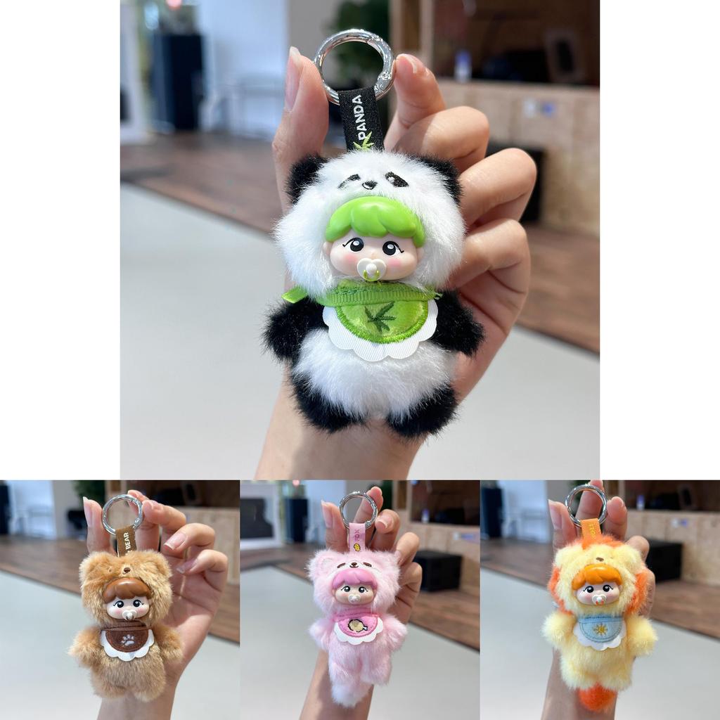 Cuter Fox Lion And Sheep Plush Keychain With Cartoon Animal Charm For Kids Collectible