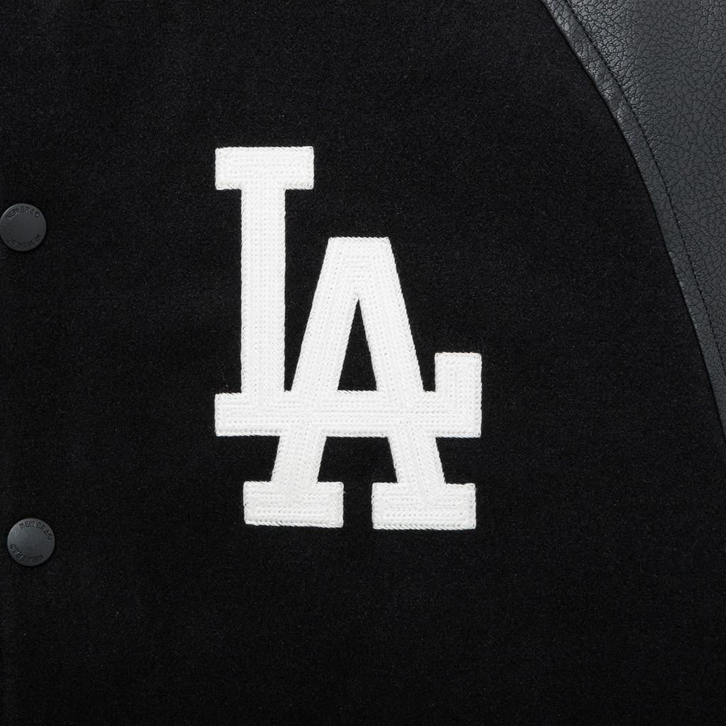 New Era Mlb La Dodgers Raglan Varsity Jacket Black 14742021