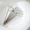 Stainless Steel Fruit Fork Set with Unique Holder Rabbit Dessert Forks Cake Forks Perfect for Home Dining and Parties