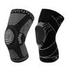 Gestrickte Kniekompressionsbandage mit seitlichen Stabilisatoren Patella-Polster Damen Herren Meniskusriss Verletzung Regeneration Gelenkschmerzen Laufen Sport Kniebandage