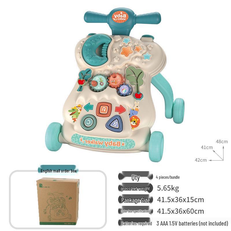 

Интерактивная игрушка-ходунки для малышей с музыкой, защита от опрокидывания, для возраста 6-18 месяцев