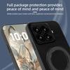 Premium PU Leather Magnetic Ring Stand Phone Case for Xiaomi 15T Pro Business Style Protective Cover