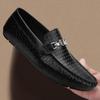 Summer Genuine Leather Mens Loafers Comfortable Flat Casual Shoes Men Breathable Slip-On Soft Driving Shoes Luxury Moccasins Man