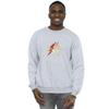DC Comics Mens The Flash Lightning Logo Sweatshirt