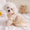 Pull Tricoté pour Chien avec Bordure en Dentelle Vêtements Chauds Automne Hiver pour Petits Chiens Teddy Bichon Spitz Pomeranian Gilet Confortable pour Animaux de Compagnie pour un Usage Quotidien