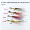 4pcs Surf Candy Sand Eel Streamer Flies,Realistic 3D Eyes Freshwater Saltwater Fly Fishing Lures for Sea Trout Pike Bass Anglers
