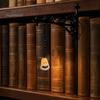 Modernes Bücherregal Zubehör 3D Gedrucktes Geisterlicht, Warme LED Bibliothek Lampe mit Vintage Straßen Heim Büro Regal Dekoration Silhouette, Dekoratives Buch