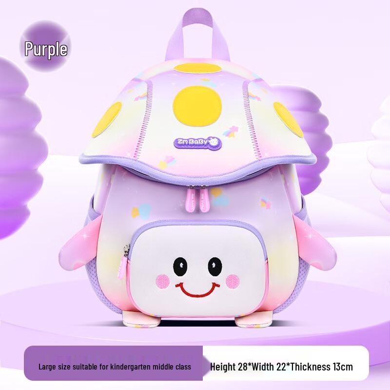 Children's Mushroom Backpack with Anti-Lost Leash