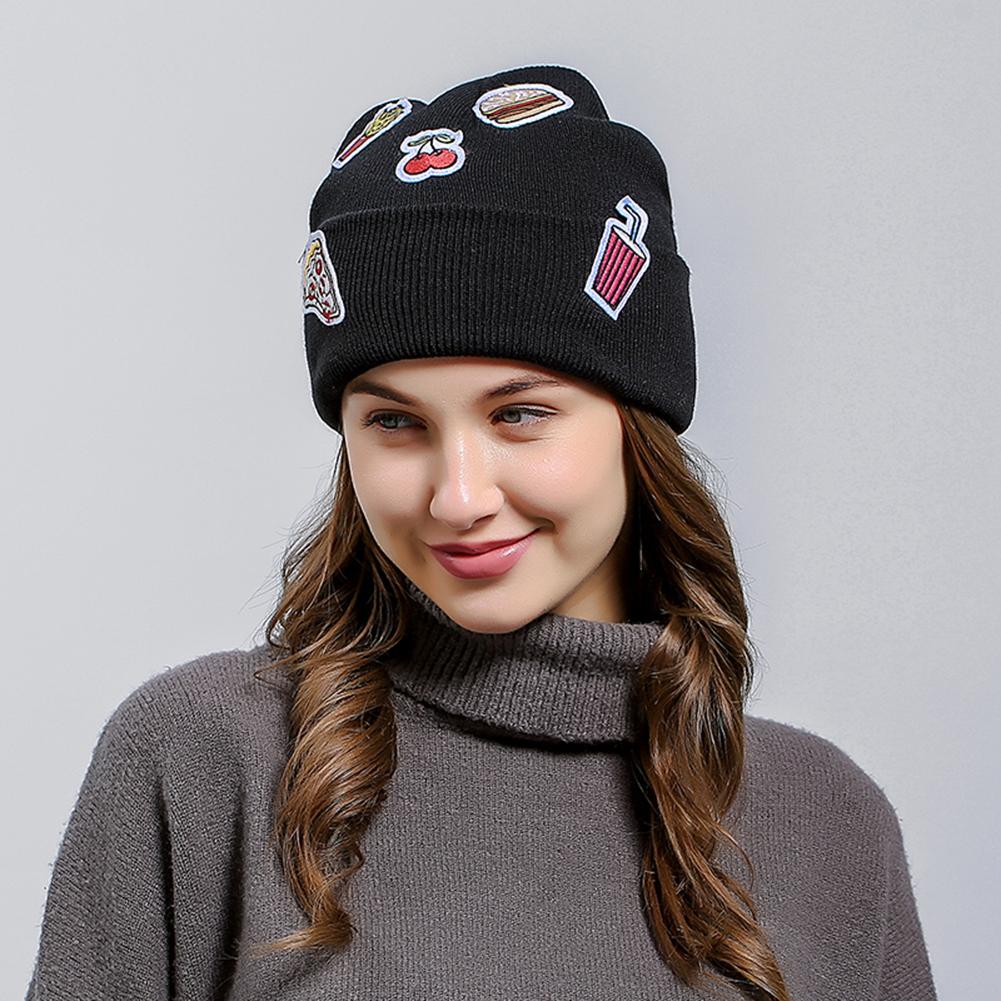 Warm Knitted Hat Female Quality Letter Embroidery Kitten Hat Womens Winter Fashion Casual Men Cap for Boy Warm Knitted Hat Female Quality Letter Embroidery Kitten Hat Womens Winter Fashion Casual Men Cap for Boy
