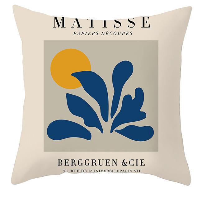 Nordic Style Abstract Flower Geometric Pillowcase Home Sofa Pillow Cushion Cover
