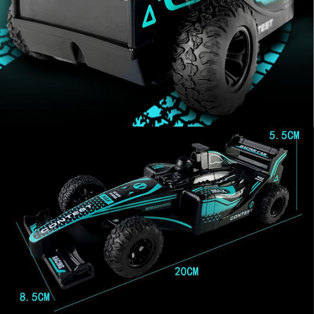 4 Channels 2.4GHz Remote Control Race Car with 4WD System Battery Powered Formula RC Car for Adult Kids Festival Gifts for Boys