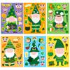 6 Sheets/pack DIY Staff Patrick's Day Sticker Hairband Irish Hat Festival Puzzle Stickers