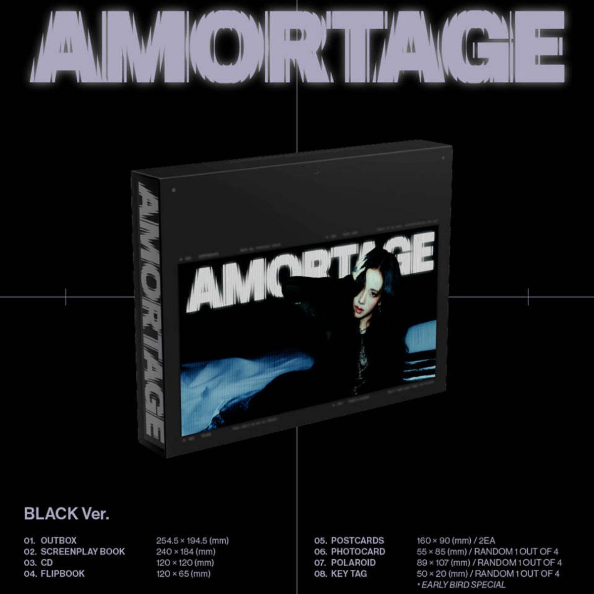 

JISOO (Blackpink) - AMORTAGE / Міні-альбом / ЕКСКЛЮЗИВНЕ ВИДАННЯ BLACK ver.