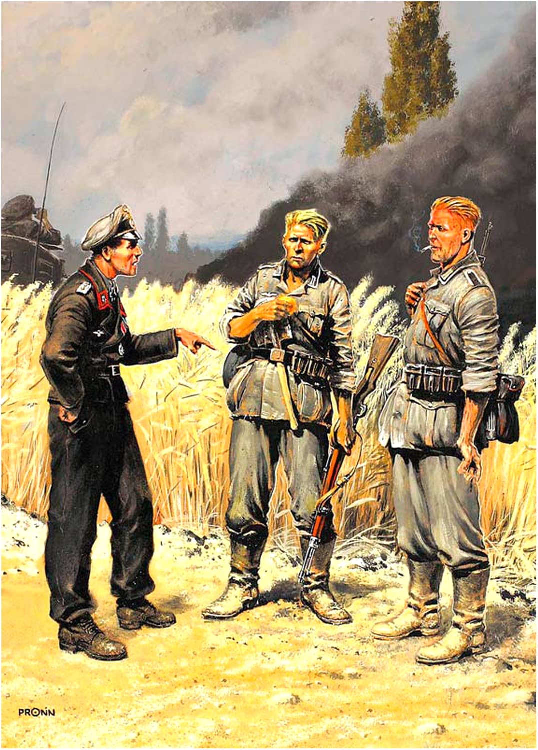 

Master Box 1/35 Scale German Uncapped Infantryman and Tank Officer 1939-1942 (Set of 3) Plastic Model Kit MB35010