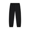 Li Ning Sports Lifestyle Series Solid Color Drawstring Cuffed Knitted Fleece Thickened Knitted Sports Pants Women Pants Black AKLTD64-4