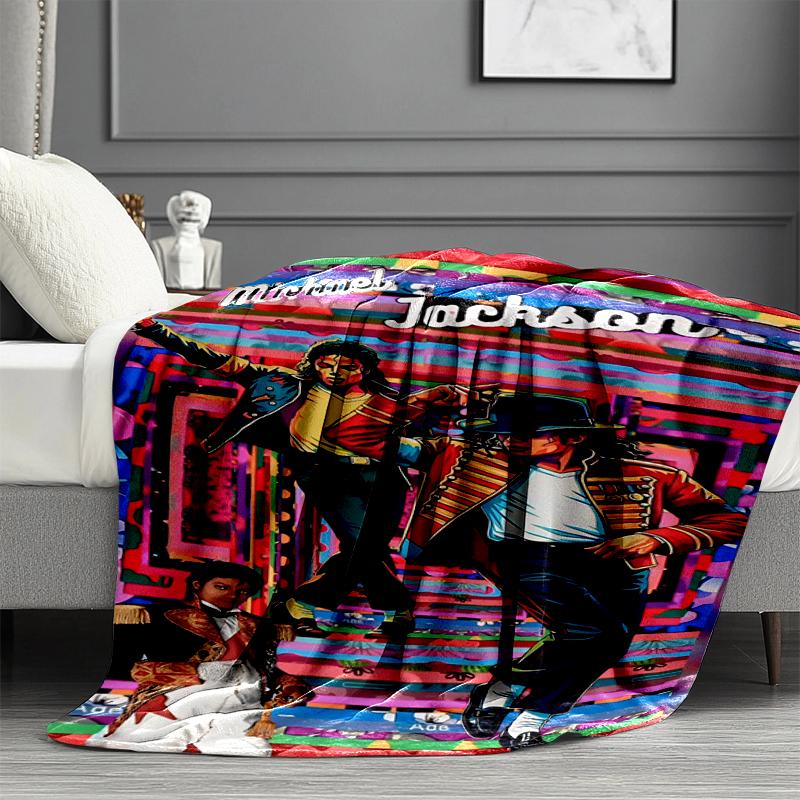 Coperta Stampata Michael Jackson - Morbida e Confortevole, per Camera da Letto, Viaggio, Divano, Decorazione Casa - Regalo di Compleanno Natale per Amico