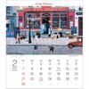 TODAN Michel Delacroix 2027 Desk Calendar Artistic French Townscape Paintings 16 Pages Office Planner CL27-1053