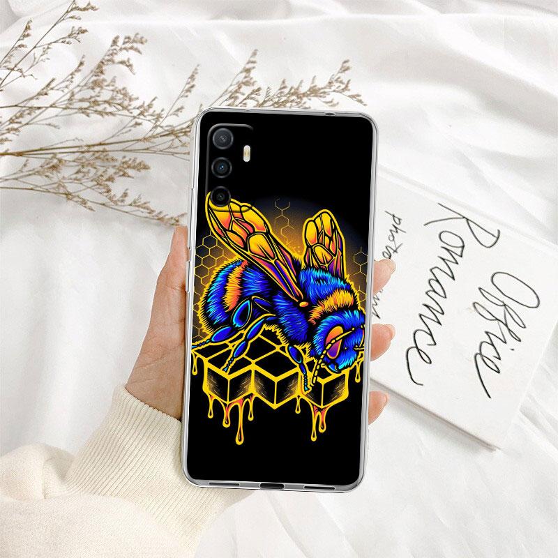 IK7 Art Bees Cartoon Phone Case for Motorola Moto G10 G20 G30 G31 G32 G34 G35 G41 G42 G50 G51 G52 G55 G60 G60S G62 G71 G72 G75