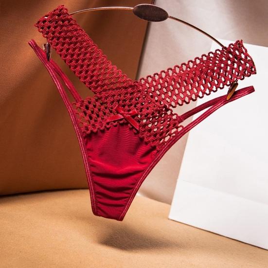 G String Thongs for Women Low Rise T-Back Seamless Hipster Underwear Crisscross Strappy