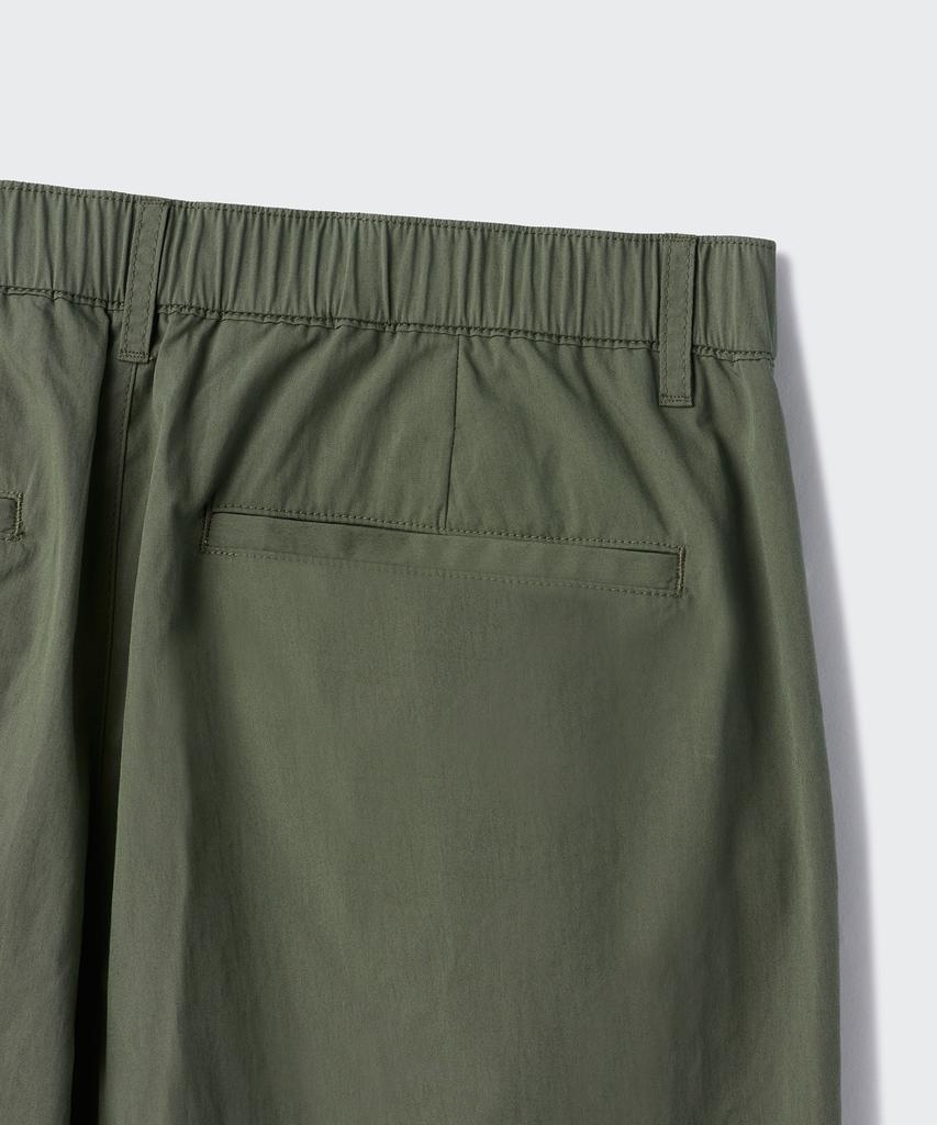 Musinsa Standard [City Leisure] Cn One-Pleat Wide Elastic Waist Pants [Khaki]
