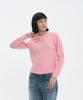 BLOND9 Fisherman Cable Wool Knit Sweater_Pink Rose