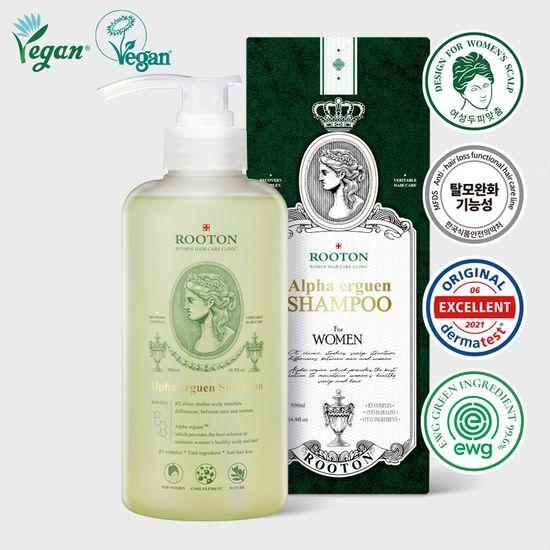 ROOTON Alpha Ergen Shampoo for Women's Scalp 500ml (alleviates hair loss symptoms)